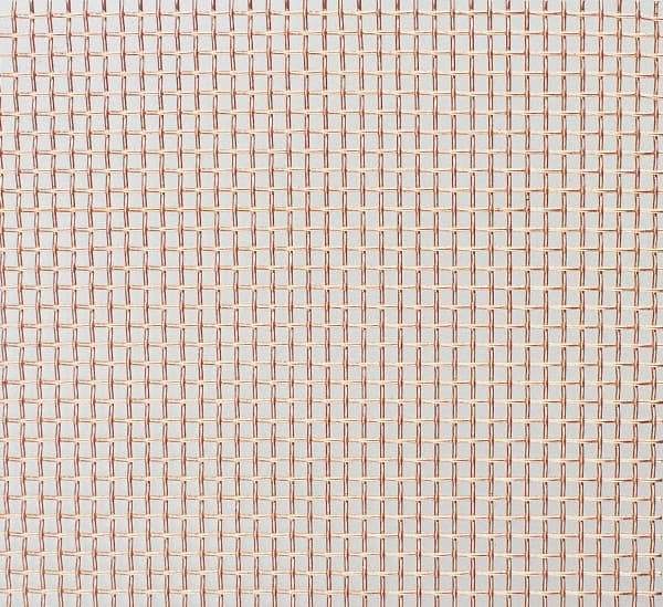 Value Collection - 25 Gage, 0.02 Inch Wire Diameter, 14 x 14 Mesh per Linear Inch, Copper, Wire Cloth - 0.051 Inch Opening Width, 36 Inch Wide, Cut to Length - USA Tool & Supply