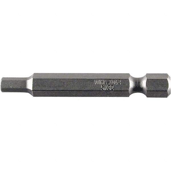 Wiha - 3mm Hex Power Bit - 1/4" Drive, 50mm OAL - USA Tool & Supply