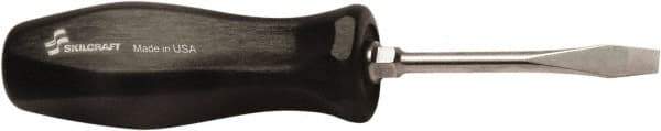 Ability One - Standard Slotted Screwdriver - Round Shank, Ergonomic Handle - USA Tool & Supply