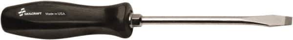 Ability One - Standard Slotted Screwdriver - Round Shank, Ergonomic Handle - USA Tool & Supply