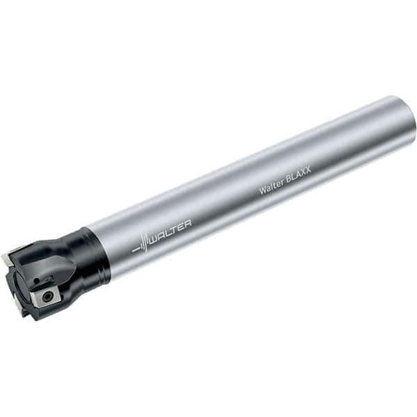 Walter - 40mm Cut Diam, 12mm Max Depth of Cut, 32mm Shank Diam, 250mm OAL, Indexable Square Shoulder End Mill - Multiple Insert Styles, Cylindrical Shank, 90° Lead Angle, Through Coolant, Series Blaxx - USA Tool & Supply
