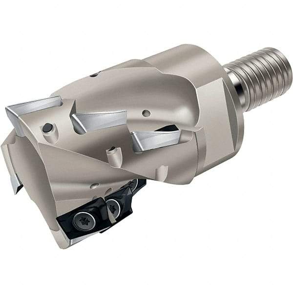 Walter - 50mm Cut Diam, 43mm Max Depth of Cut, Indexable Square Shoulder Helical End Mill - Multiple Insert Styles, T45 Modular Connection, 90° Lead Angle, Through Coolant - USA Tool & Supply