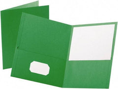 OXFORD - 8-1/2" Long x 11" Wide Pocket - Green - USA Tool & Supply