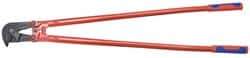 Knipex - 37-1/2" OAL, Wire Cutter - 23mm Jaw Length, Standard Head, Steel Tube, Power-Coated Handle - USA Tool & Supply