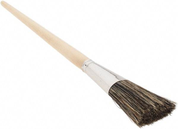 Osborn - Hoghair Artist's Paint Brush - 1 1/2" Wide, 2 3/8" Bristle Length, 9-3/4" Wood Handle - USA Tool & Supply