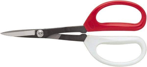 Clauss - 5" LOC, 11-3/4" OAL Stainless Steel Trimmers - Plastic Handle, For Paper, Fabric - USA Tool & Supply