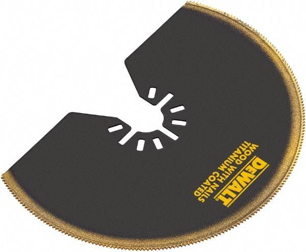 DeWALT - Titanium Head Rotary & Multi-Tool Semicircle Blade - Universal Fitment for Use on All Major Brands (No Adapter Required) - USA Tool & Supply