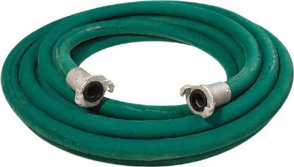 Alliance Hose & Rubber - 1" Inside x 1.88" Outside Diam, Grade 0 Synthetic Rubber, Sandblast Hose - Green, 50' Long, 150 psi Working Pressure - USA Tool & Supply