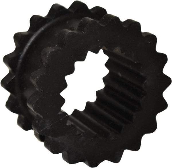 TB Wood's - 8 One Piece Solid Flexible Coupling Sleeve - 5-1/16" OD, 2-1/2" OAL, EPDM, Order 2 Hubs with Same OD & 1 Insert for Complete Coupling - USA Tool & Supply