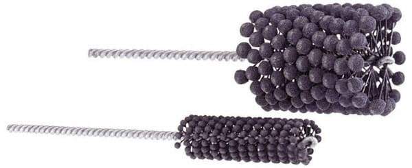 Brush Research Mfg. - 3/8" Bore Diam, 320 Grit, Silicon Carbide Flexible Hone - Extra Fine, 8" OAL - USA Tool & Supply