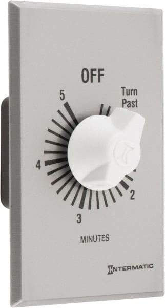 Intermatic - 5 min Indoor Analog Spring-wound Mechanical Timer - 125 VAC, - USA Tool & Supply