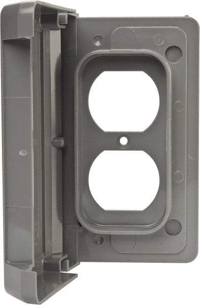 Thomas & Betts - Electrical Outlet Box Polycarbonate Duplex Receptacle Cover - USA Tool & Supply