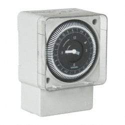 Intermatic - 24 hr Indoor Analog Electrical Timer - 24/120/240 VAC, 50/60 Hz, - USA Tool & Supply