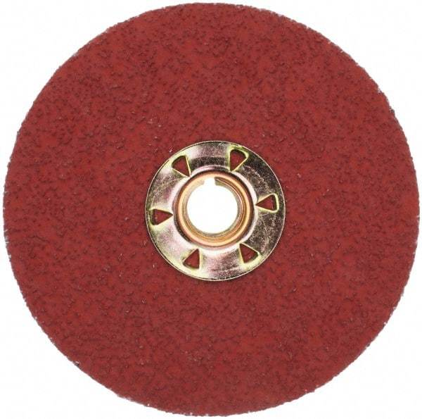 3M - 4-1/2" Diam 36 Grit Fiber Disc - Very Coarse Grade, Ceramic, 13,300 Max RPM, Series 987C - USA Tool & Supply