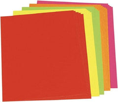 Pacon - Neon Color Poster Board, 28 x 22", Green/Orange/Pink/Red/Yellow 25/Ctn, Poster Board - Use with Easel Stands, Tabletops or Any Supporting Surface - USA Tool & Supply