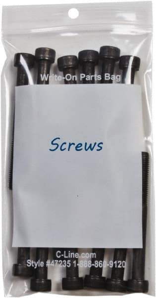 C-LINE - 3 x 7.3", 2 mil Self-Seal Reclosable Bags - Clear - USA Tool & Supply