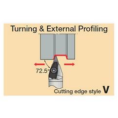 CVVNN2525M1607-RD - Turning Toolholder - USA Tool & Supply