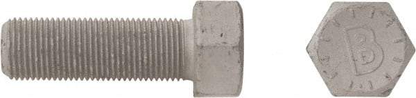 Bowmalloy - 1-14, 2" Long Hex Head Cap Screw - Fully Threaded, Grade 9 Alloy Steel, Bowma-Guard Finish, 1-1/2" Hex - USA Tool & Supply