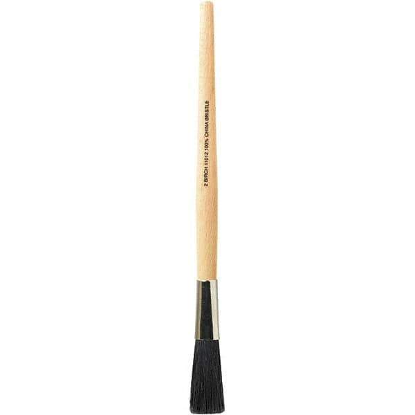 Bestt-Liebco - 1/2" Oval Hog Sash Brush - Wood Sash Handle - USA Tool & Supply