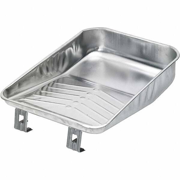 Bestt-Liebco - 9" Roller Compatible Mini Paint Roller Tray - 1 Gal Capacity, 9" Wide, Metal - USA Tool & Supply
