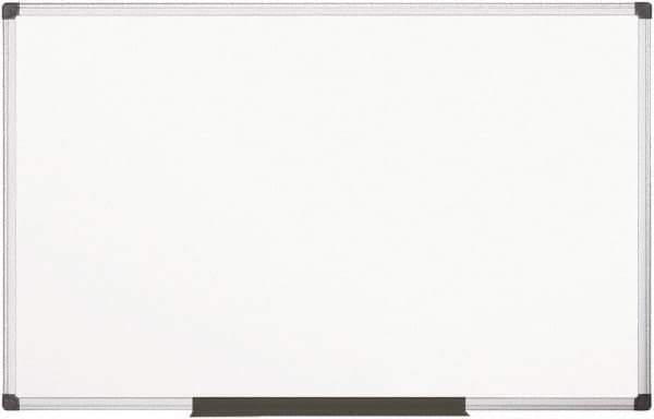 MasterVision - 48" High x 96" Wide Magnetic Dry Erase Board - Porcelain/Steel - USA Tool & Supply