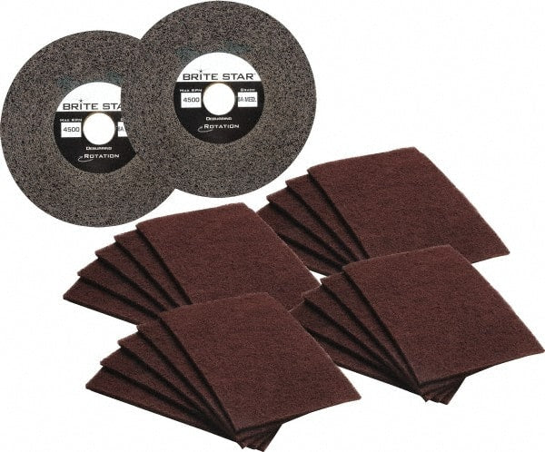 Deburring Wheel: Density 8, Aluminum Oxide Hard Grade, Convolute Wheel, 4,500 RPM