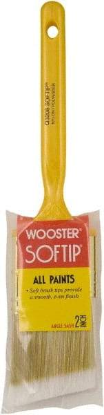 Wooster Brush - 2" Synthetic Sash Brush - 2-3/16" Bristle Length, Plastic Handle - USA Tool & Supply