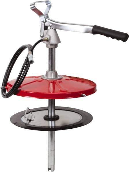 PRO-LUBE - Grease Lubrication 19 Strokes/oz Flow Aluminum & Steel Lever Hand Pump - For 25 to 50 Lb Container - USA Tool & Supply