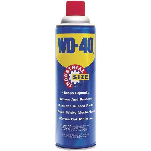 WD-40 - 16 oz Multi-Use Product Industrial Size - Multi-Purpose Lubricant: Stop Squeaks, Removes & Protects, Loosens Rusted Parts, Free Sticky Mechanisms, Drives Out Moisture - USA Tool & Supply