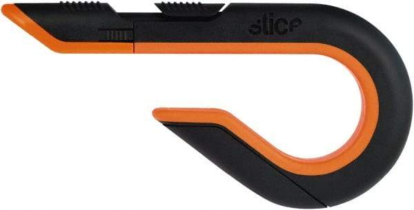 Slice - Retractable Utility Knife - Black & Orange Non-Slip Comfort Handle, 1 Blade Included - USA Tool & Supply