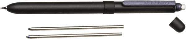 Ability One - Ball Point Medium B3 Aviator Multifunction - Black & Blue - USA Tool & Supply