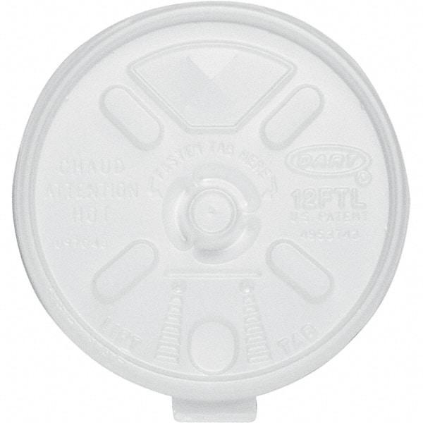 DART - Liftn'Lock Lids, 10-14 oz Cups - Translucent - USA Tool & Supply