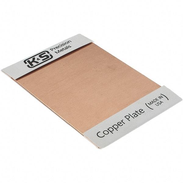 Made in USA - Copper Sheets Material: Copper Thickness (Decimal Inch): 0.0640 - USA Tool & Supply