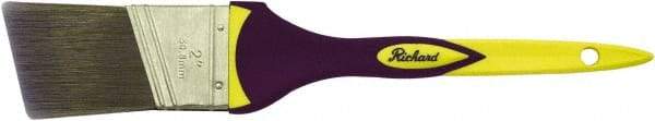 Richard - 2" Angled Polyester Angular Brush - 2-1/2" Bristle Length, 8" Rubber Sash Handle - USA Tool & Supply