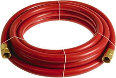 Continental ContiTech - 3/4" ID x 1.11" OD 25' Long Multipurpose Air Hose - FNPT x FNPT Ends, 250 Working psi, -10 to 158°F, 3/4" Fitting, Red - USA Tool & Supply