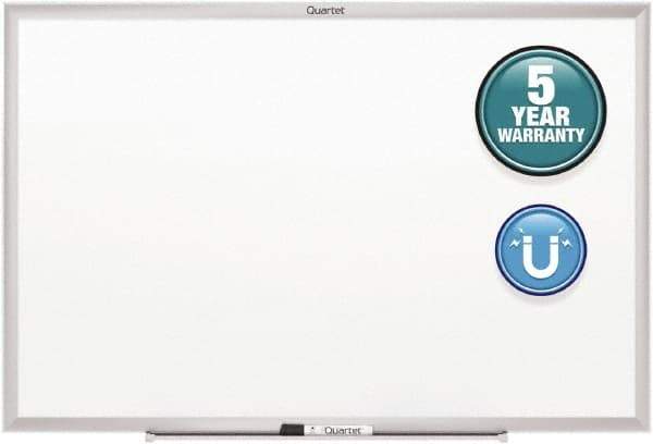 Quartet - 36" High x 48" Wide Magnetic Dry Erase Board - Steel, Includes Dry-Erase Marker & Mounting Kit - USA Tool & Supply