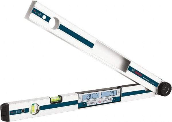 Bosch - 0.1° Resolution Combination Protractor & Inclinometer - 270° Range - USA Tool & Supply