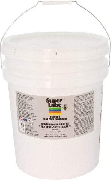 Synco Chemical - 30 Lb Pail Silicone Heat-Transfer Grease - White, High Dielectric Strength, 500°F Max Temp, - USA Tool & Supply