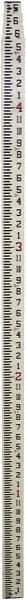 Johnson Level & Tool - Optical Level Fiberglass Grade Rod - 4 Sections, 16 Ft. Overall Length - USA Tool & Supply