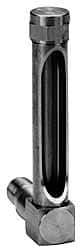 LDI Industries - 1-3/8 Inch Long Sight, 1/4 Inch Thread Size, Buna-N Seal Long Elbow, Vented Oil-Level Indicators and Gauge - 2-3/8 Inch Length to Center of Base - USA Tool & Supply