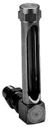 LDI Industries - 1-3/8 Inch Long Sight, 1/8 Inch Thread Size, Buna-N Seal Union Coupling, Vented Oil-Level Indicators and Gauge - 2-3/8 Inch Length to Center of Base - USA Tool & Supply