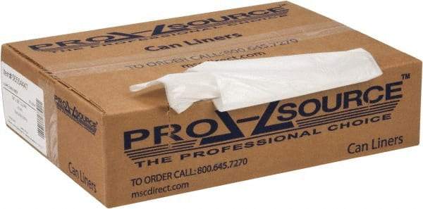 PRO-SOURCE - 0.6 mil Thick, Household/Office Trash Bags - 30" Wide x 36" High, Clear - USA Tool & Supply