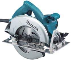 Makita - 15 Amps, 7-1/4" Blade Diam, 5,800 RPM, Electric Circular Saw - 120 Volts, 10' Cord Length, 5/8" Arbor Hole, Right Blade - USA Tool & Supply