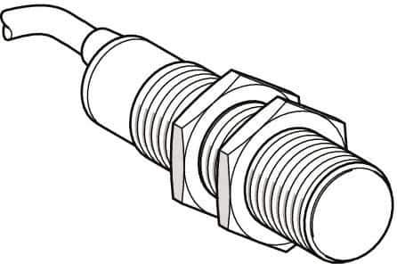 Telemecanique Sensors - PNP, NO/NC, 2mm Detection, Cylinder, Capacitive Proximity Sensor - IP67, 24 VDC, M12x1 Thread, 50mm Long - USA Tool & Supply