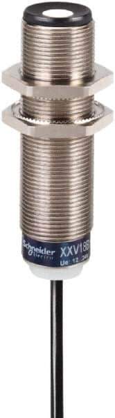 Telemecanique Sensors - PNP, NC, 0.05m Detection, Cylinder, Ultrasonic Proximity Sensor - 3 Wires, IP67, 12 to 24 VDC, M18x1 Thread, 18mm Wide - USA Tool & Supply