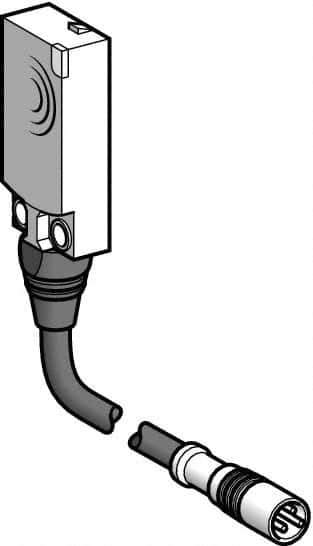 Telemecanique Sensors - NPN, Flat, Inductive Proximity Sensor - 3 Wires, IP68, 12 to 24 VDC, 15mm Wide - USA Tool & Supply