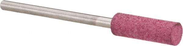 Value Collection - 5mm Max Diam x 15mm Long, Cylinder, Rubberized Point - Coarse Grade, Ceramic, Mounted - USA Tool & Supply