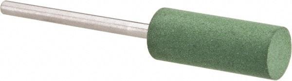 Value Collection - 8mm Max Diam x 20mm Long, Cylinder, Rubberized Point - Fine Grade, Ceramic, Mounted - USA Tool & Supply