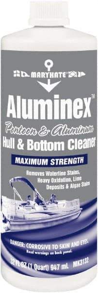 CRC - Water-Based Solution Pontoon and Aluminum Hull Cleaner - 32 Ounce Bottle, Up to 32°F Freezing Point - USA Tool & Supply