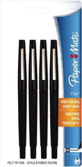 Paper Mate - Medium Porous Point Pen - Black - USA Tool & Supply
